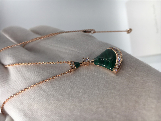 Luxury Luxury Jewelry Jewelry Divas Dream Necklace CL857473 With Malachite / Diamonds