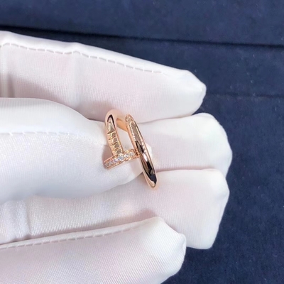 Cartier Juste un Clou Ring Yellow Gold White Gold Rose Gold And Real Diamonds