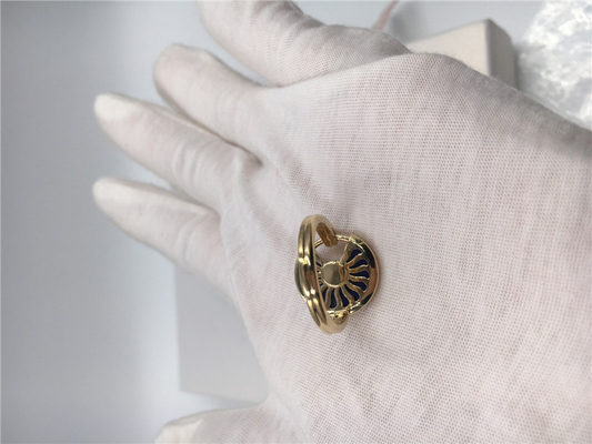 18K Wedding Ring Luxury Gold Jewelry , Amulette De  Ring With Diamond