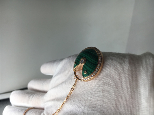 Malachite High End Custom Jewelry Amulette De  Necklace For Women