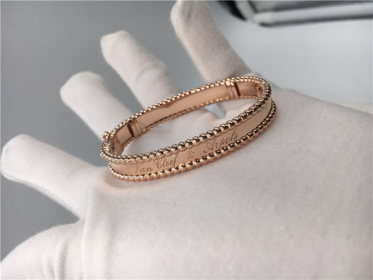 Handmade Luxury 18K Gold Bracelet No Diamond / Gemstone With Jewelry Certificate