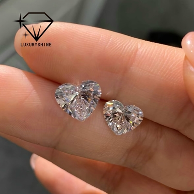 LuxuryShine VVS2 White Heart Excellent Cut Lab Grown Diamond 1CT 2CT 3CT 4CT 5CT Support Special Customization