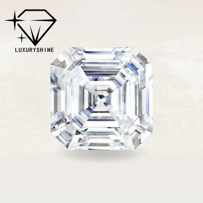 LuxuryShine VVS-VS Asscher Shape Lab Grown Diamond 0.1-10CT D-F Color white diamond With IGI Certificate 3EX Cut Stones