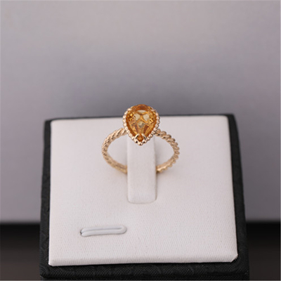Custom Make Gold Luxury High Jewelry Serpent Boheme Ring S Motif Citrin Ref JRG02702