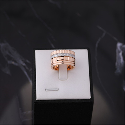 Luxury Gold Jewelry Replica Quatre Radiant Edition Ring 18K Yellow Gold Ref JRG01987