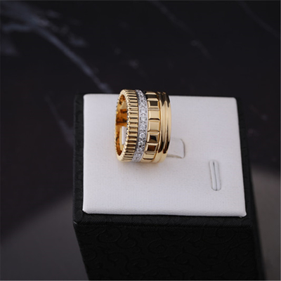 Luxury Gold Jewelry Replica Quatre Radiant Edition Ring 18K Yellow Gold Ref JRG01987