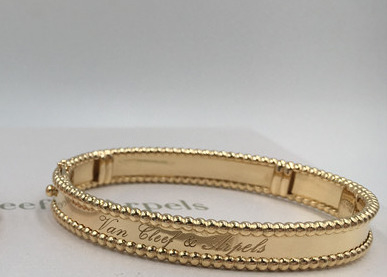 PerléE Signature Bracelet , Custom Size Model Signature Bangle Bracelet