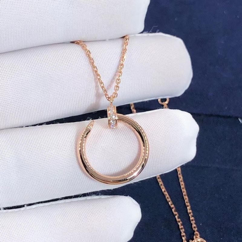 Quality Cartier Juste Un Clou Necklace Real VS Diamonds 18K Gold Necklace factory