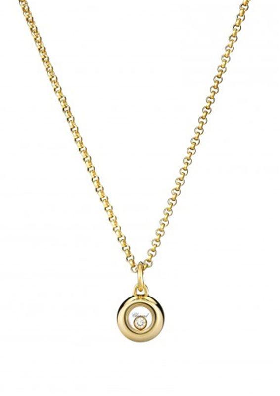 Quality 18K Yellow Gold Chopard Jewelry 42cm Length Luxury With 0.05 Carat Diamond factory