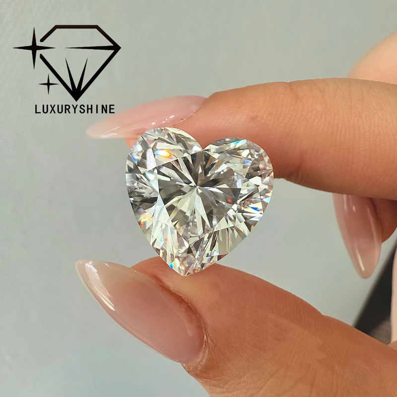 Quality LuxuryShine VVS2 White Heart Excellent Cut Lab Grown Diamond 1CT 2CT 3CT 4CT 5CT Support Special Customization factory