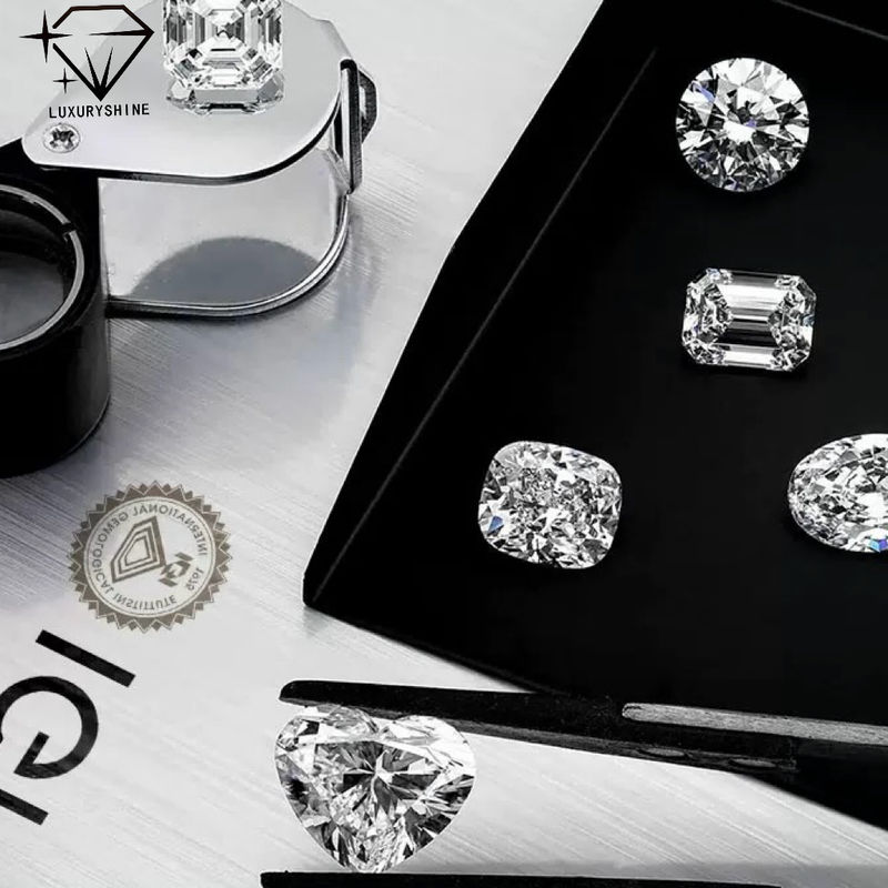 Quality LuxuryShine VS2 Heart Excellent Cut Lab Grown Diamond Real Diamonds & Wedding Jewelry & Customized Jewelry Support Special Customization factory
