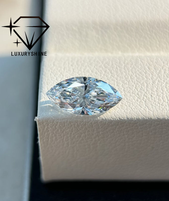 Quality LuxuryShine VVS2 Marquise Shape 0.3-15ct Lab Grown Diamond D-F Color 3EX Cut Stones With IGI Certificate Real Diamond factory