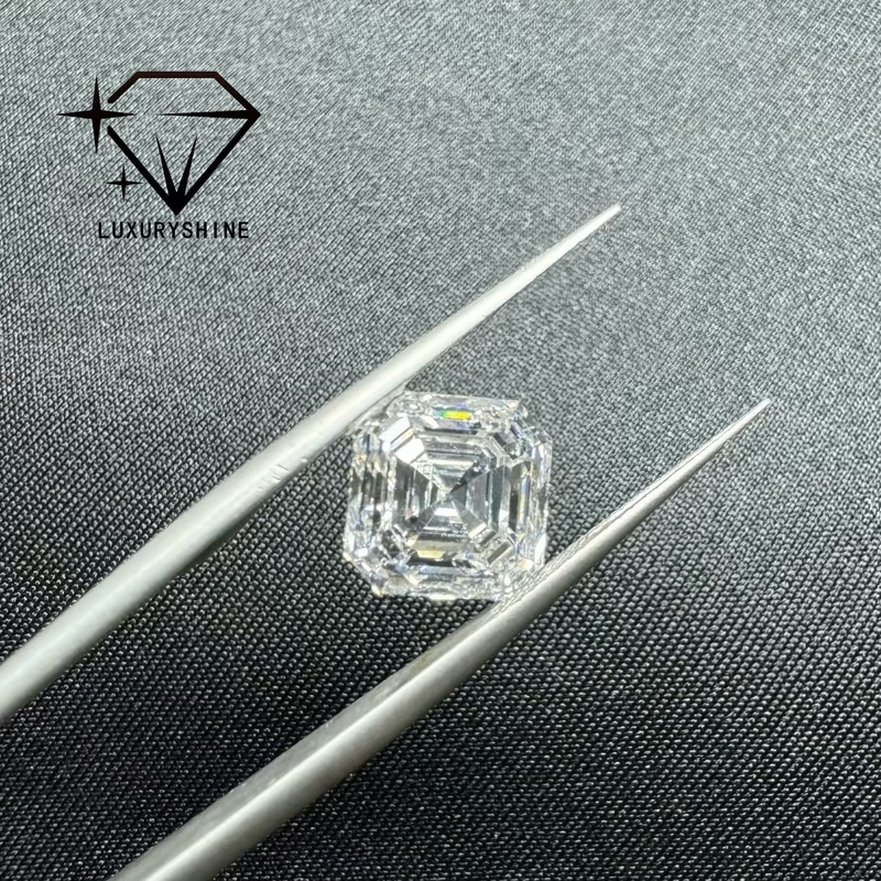 LuxuryShine VVS-VS 0.1-10CT Asscher Shape Lab Grown Diamond  D-F Color white diamond With IGI Certificate 3EX Cut Stones