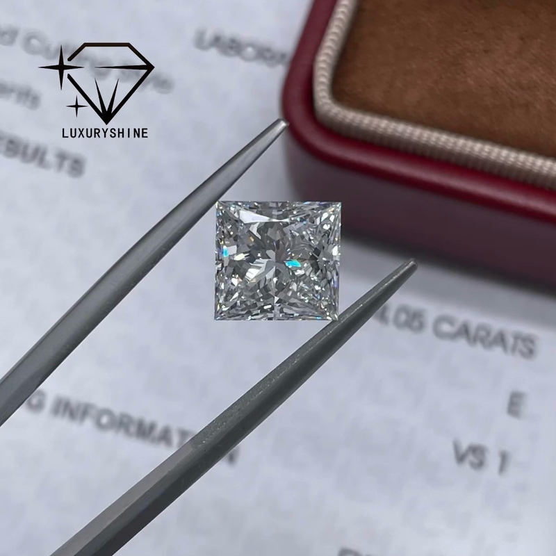 LuxuryShine Princess Cut Lab Grown Diamond D-F Color VVS-VS With IGI Certificate Excellent Cut Wedding diamonds Wholesale