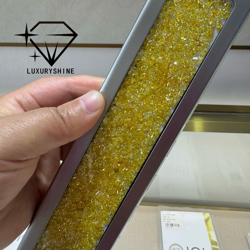 Quality LuxuryShine VVS-VS Fancy Yellow/Light Yellow/Fancy Intense/Vivid Yellow Lab Grown Diamond  1CT 2CT 3CT 4CT 5CT Oval Excellent Cut With Certificate & Customized jewelry factory