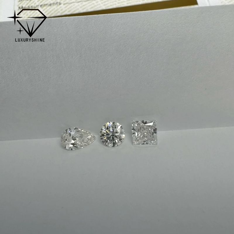 Quality LuxuryShine VS1-VS2 Lab Grown Diamond Loose Diamonds Heart/Princess/Oval/Round/Cushion/Pear/Asscher Customized jewelry factory