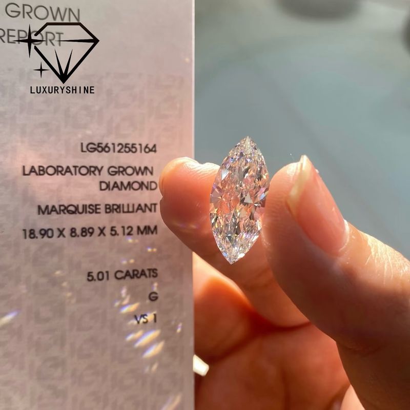 Quality Lab Grown Marquise Diamond VVS-VS D-F Color IGI Certified factory