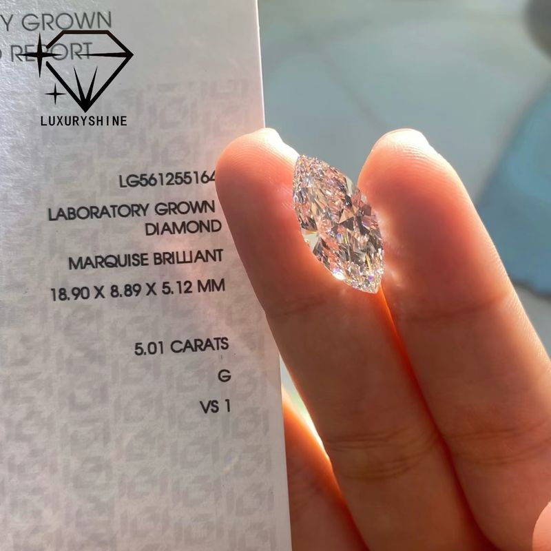 Quality Lab Grown Marquise Diamond VVS-VS D-F Color IGI Certified factory
