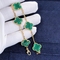 Facrory Customized Van Cleef & Arpels 18K Gold  Vintage Alhambra bracelet, 5 motifs