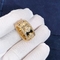 VCA Van Cleef&Arpels PerléE Clovers Ring Medium Model  Ring 18k Gold And Vs Diamonds Support Private Customization