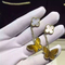Lucky Alhambra 18K Gold Earrings 2 Motifs White Mother Of Pearl With Butterfly Shape