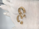 No Diamond Luxury Gold Jewelry Earrings B8023900 18K Yellow Gold
