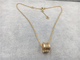 Fashion Classic Ladies 18k Gold Chain Necklace With Pendant 100% Handmade
