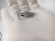 B4207600 18K White Gold  Jewelry Love Ring With Diamonds / Ceramic