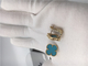 Van Cleef Arpels Sweet Alhambra earstuds 18k yellow gold with turquoise