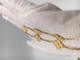 Women'S Yellow 5 Motifs 18K Gold Bracelet Vintage Alhambra No Gemstone