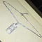 Full Pavé Diamond Luxury Diamond Jewelry Luxury Jewelry Parentesi Nceklace 18K White Gold