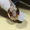 18K Rose Gold Luxury Jewelry Serpenti Necklace CL857662 With Rubellite / Demi Pavé Diamonds