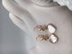 Chopard Happy Hearts earring 18k pink gold with diamond and mother-of-pearl