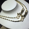 18K Yellow Gold High End Custom Jewelry  Panther Necklace With Diamonds / Lacquer