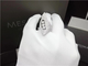 18K White Gold Diamond Rings , Women'S Wedding Engagement Rings With Horn Design