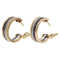 Quatre Classic Gold Jewellery Ceramic Small Gold Hoop Earrings For Women