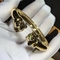 Onyx 18K Gold Bracelet Luxury Gold Jewelry Tsavorite Garnets With Diamond