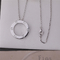 Classic Luxury Jewelry Love Necklace 18K White Gold B7014300