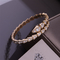 Luxury Brand Serpenti Viper one-coil thin Bracelet Yellow Gold Snake Bracelet with full pavé diamonds