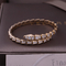 Luxury Brand Serpenti Viper one-coil thin Bracelet Yellow Gold Snake Bracelet with full pavé diamonds
