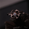 Roma Gold Brand Jewelry Fiorever 18 Karat Rose Gold Ring set with a central diamond REF 355305