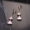 3 Motifs 18K Gold Earrings Roma Designer Brand DIVAS' DREAM Earrings Pink Gold
