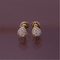 French Fine Gold Jewelry Serpent Bohème XS Motif Ear Studs in Pink Gold Earrings JCO01362