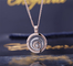 Chopard Happy Spirit Pendant In Rose Gold White Gold With Dancing Diamond 798231-9001