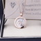 Chopard HAPPY SPIRIT PENDANT in ROSE GOLD WHITE GOLD with Dancing Diamond 798231-9001