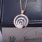 Chopard HAPPY SPIRIT PENDANT in ROSE GOLD WHITE GOLD with Dancing Diamond 798231-9001