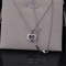 Female Chopard Jewelry Happy Diamonds Icons Pendant Heart Necklace In Ethical White Gold