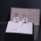 Chopard Happy Diamonds Icons Earrings In 18 Karat Solid White Gold