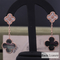VCARP2R200 Magic Alhambra Earrings 2 Motifs 18K Rose Gold Diamond