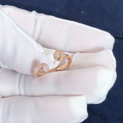 Quality Piaget Possession Open Ring In 18K Rose Gold Set With 58 Brilliant Cut Diamonds factory